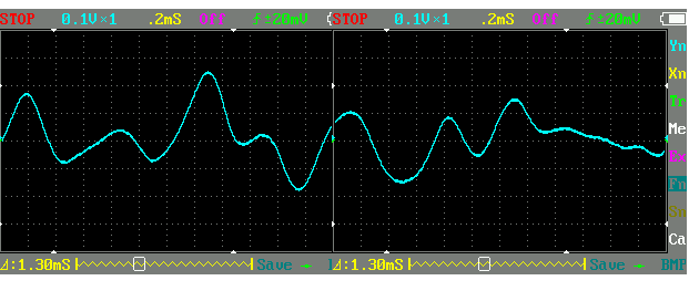 Waveform of bad APRS transmission