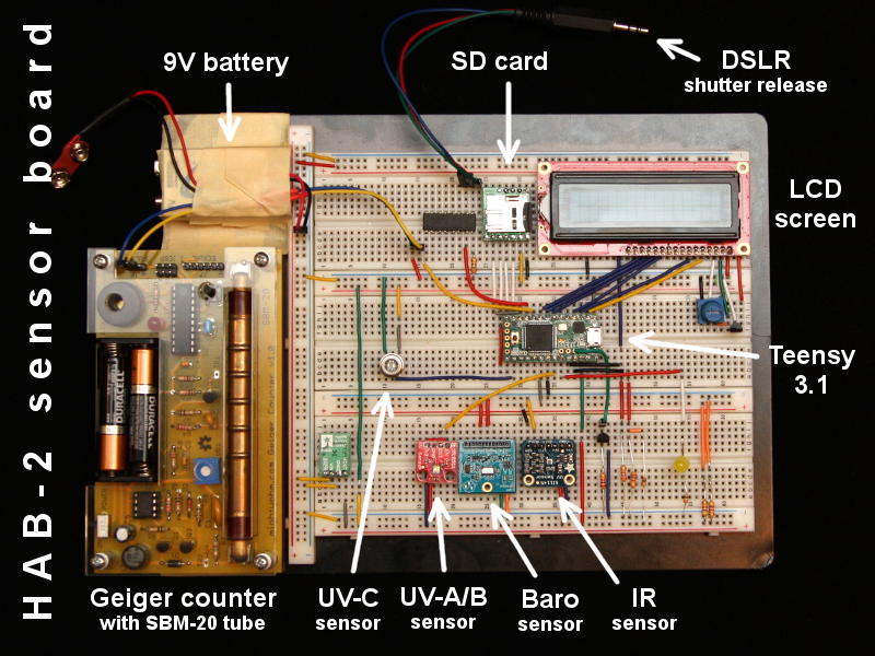 High Altitude Balloon - Sensor Board (prototype)